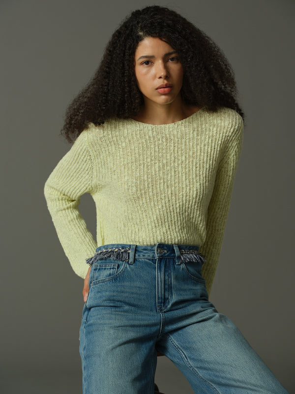 Tassel Fringe Waist Jeans