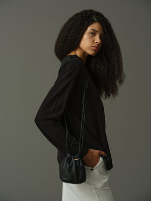 Leather Bucket Bag