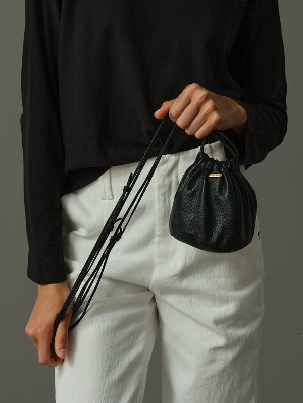 Leather Bucket Bag