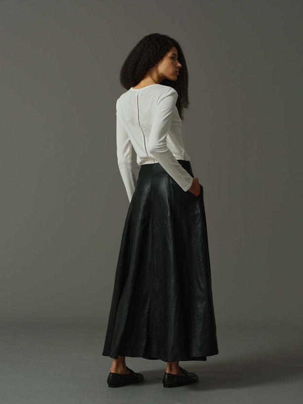 Faux Leather Skirt