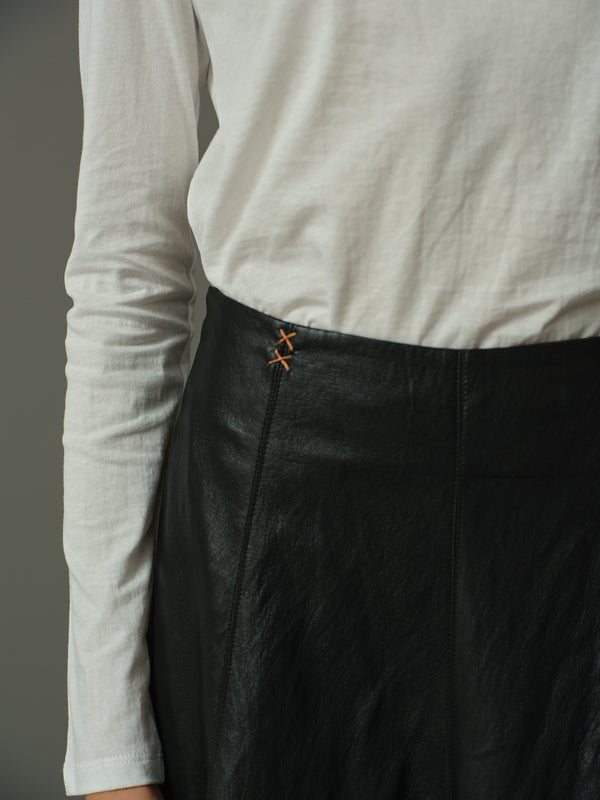 Faux Leather Skirt