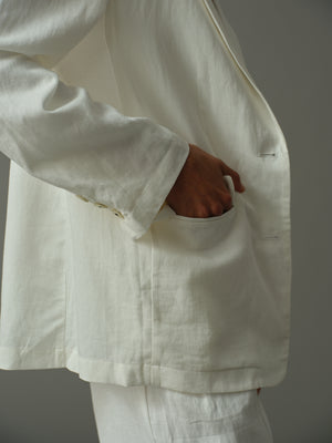 十字刺繡西裝外套