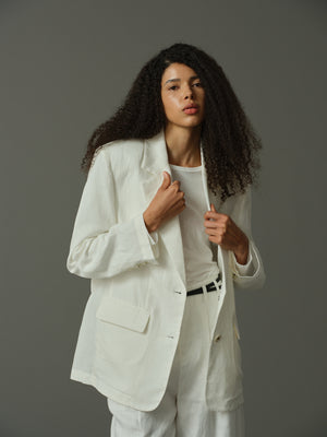 十字刺繡西裝外套