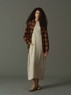 愛心刺繡格紋襯衫