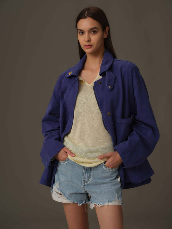 Frayed Edge Denim Shorts