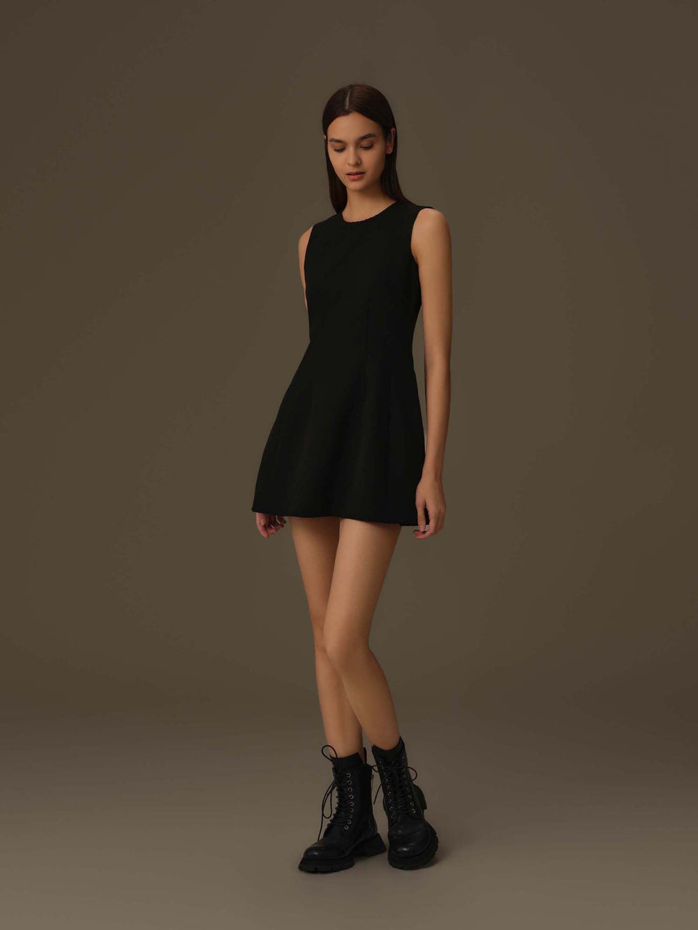 Fit-and-Flare Tank Dress