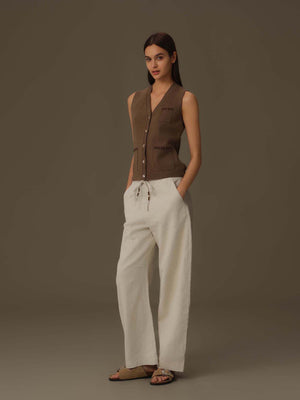 V Neck Knit Vest