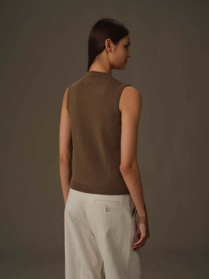 V Neck Knit Vest