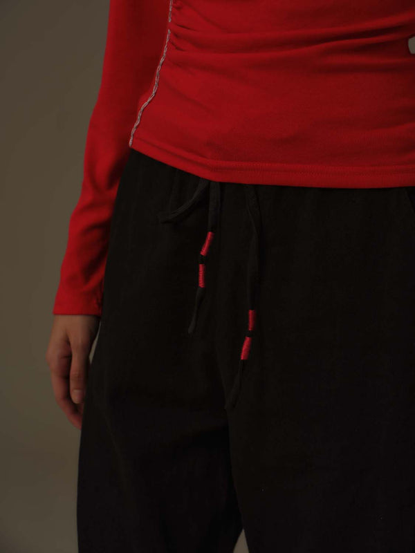 Drawstring Relaxed Pants