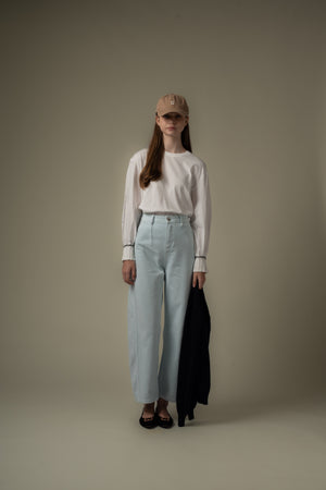 Pleated Detail Cuff Blouse