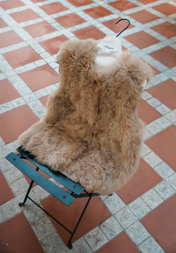 Button Front Shearling Gilet