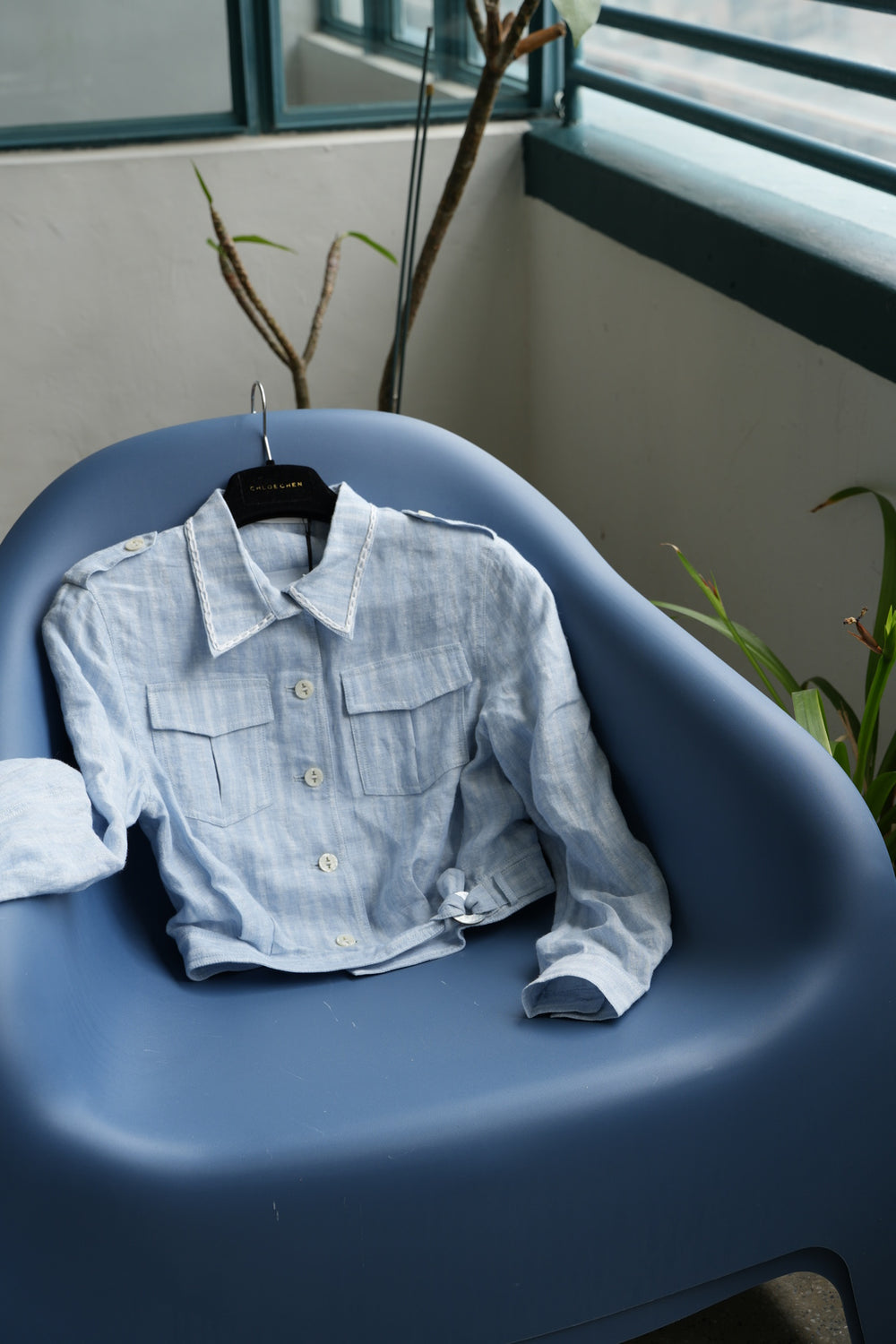 Belted Utility Crop Jacket