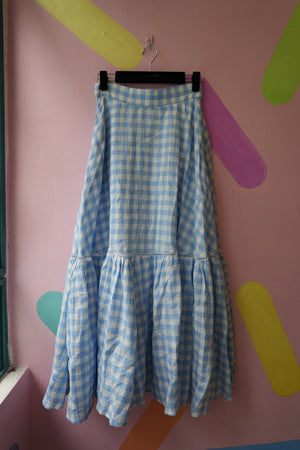 Gingham Tiered Skirt