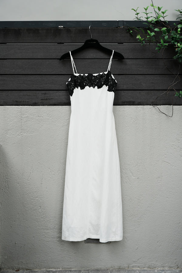 Lace-Trim Slip Dress