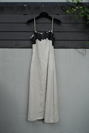 Lace-Trim Slip Dress