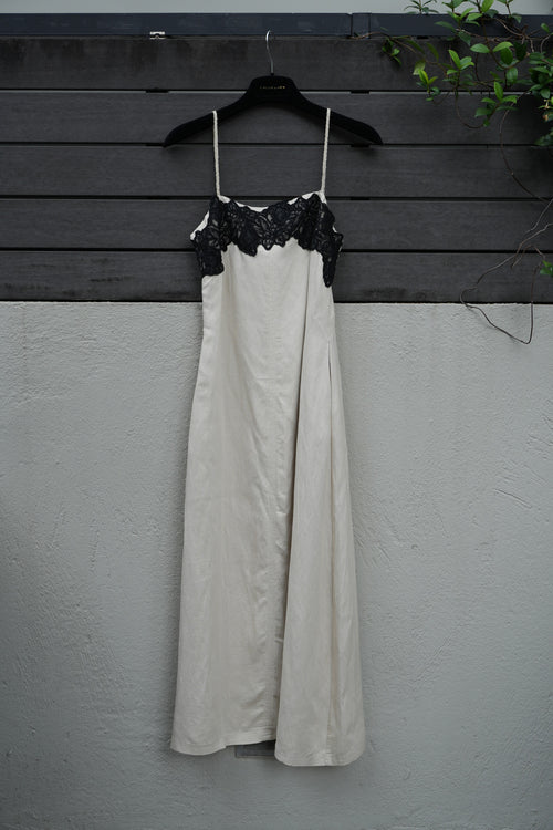 Lace-Trim Slip Dress