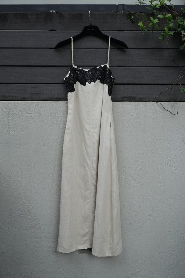 Lace-Trim Slip Dress