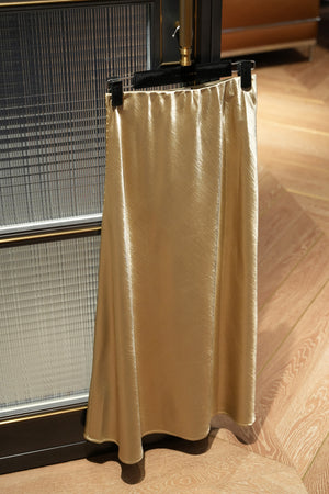 Satin Midi Skirt