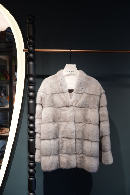 Pieced Mink Fur Coat