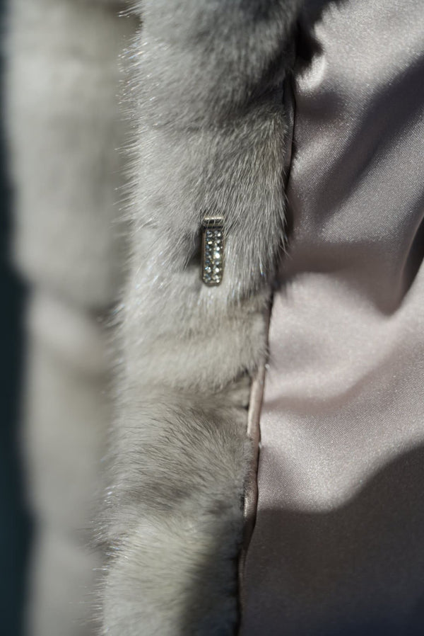 Pieced Mink Fur Coat