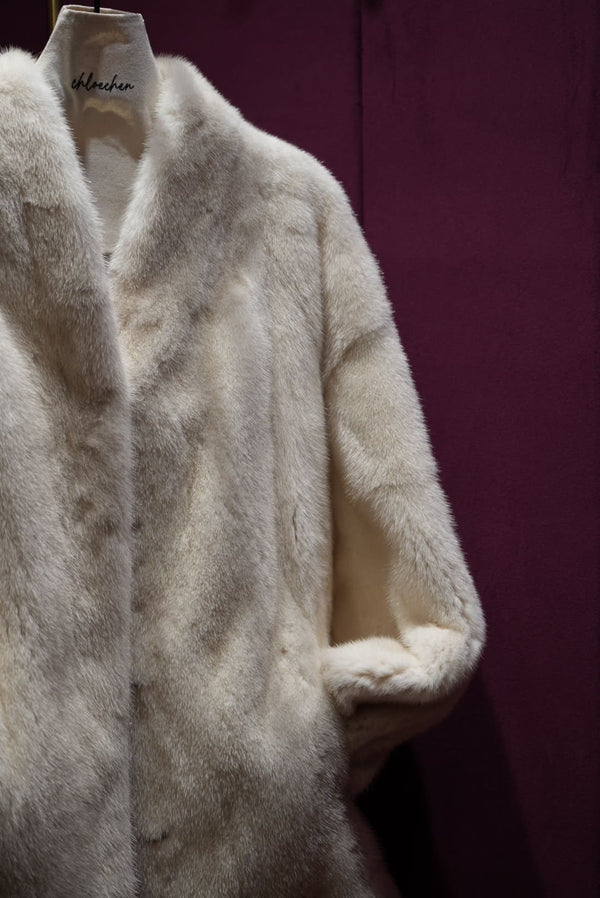 Open-Front Full Mink Fur Coat