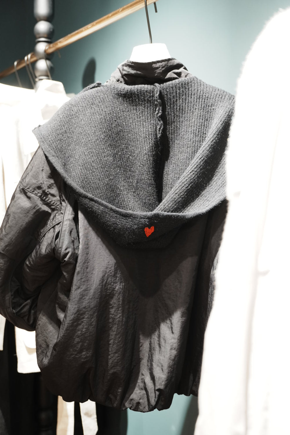 Detachable Knitted Hood Down Jacket