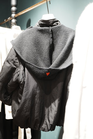 Detachable Knitted Hood Down Jacket