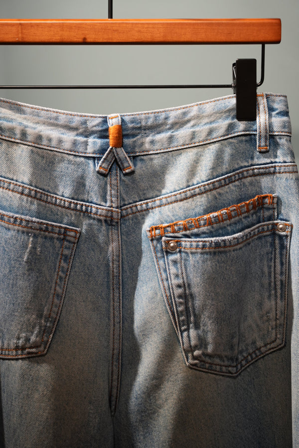 Double Flap Back Pocket Jeans