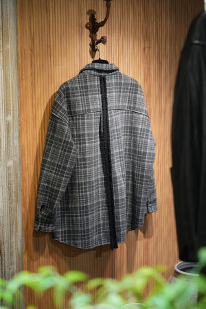 Plaid Flannel Shirt Jacket