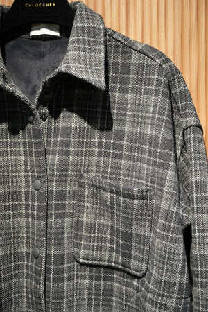 Plaid Flannel Shirt Jacket