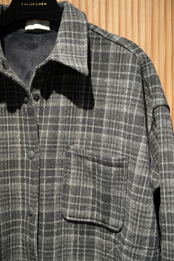 Plaid Flannel Shirt Jacket