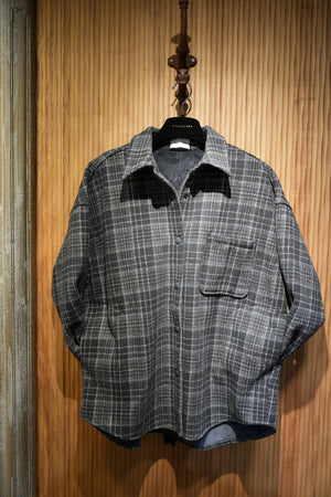 Plaid Flannel Shirt Jacket
