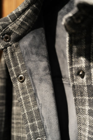 Plaid Flannel Shirt Jacket