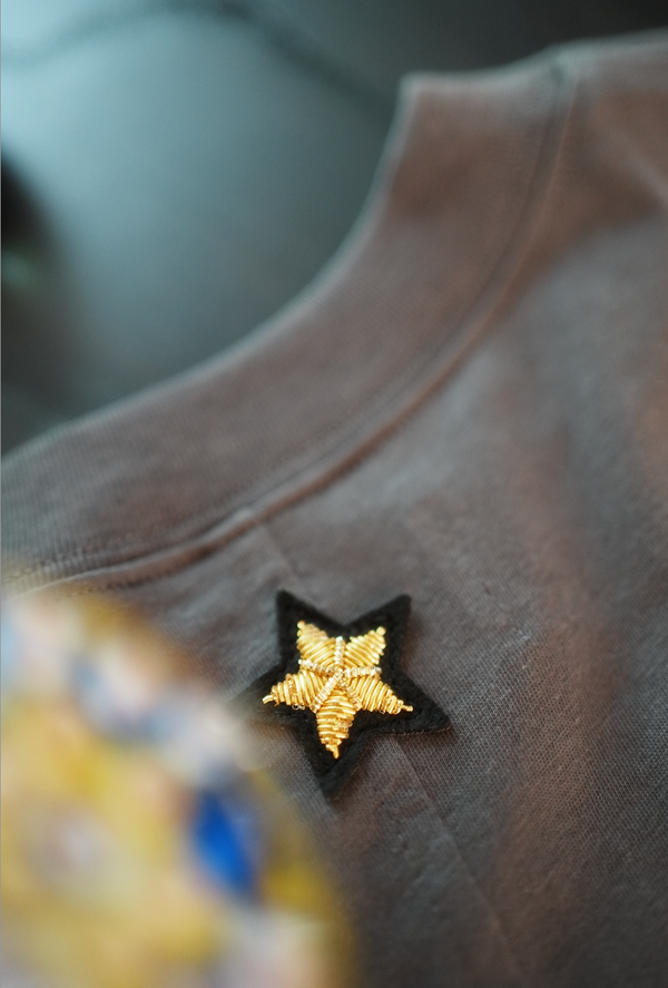 Star Embroidery Short Sleeve Tee