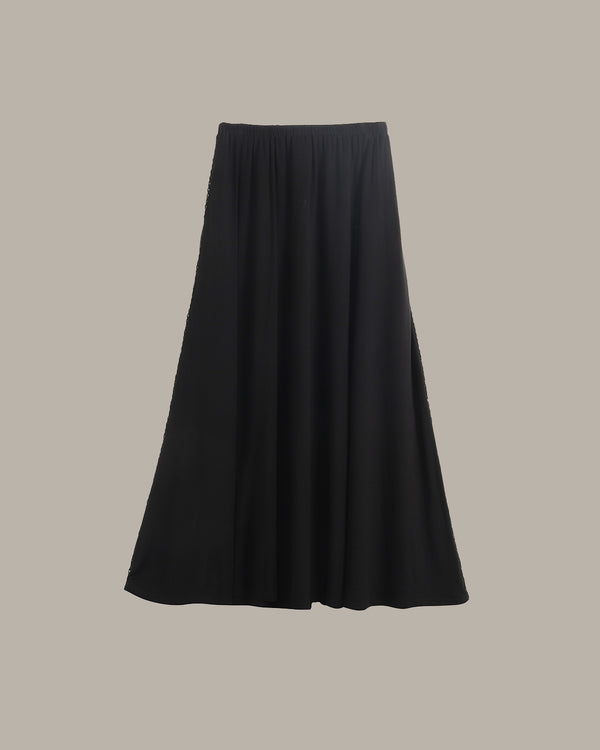 Chain Embroidered Midi Skirt