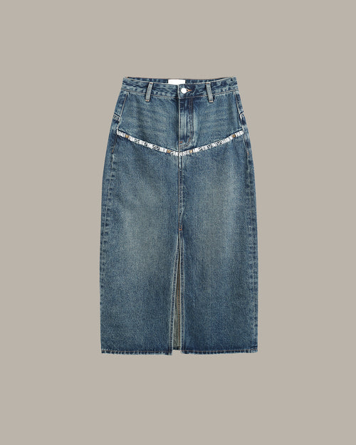 Denim Midi Skirt