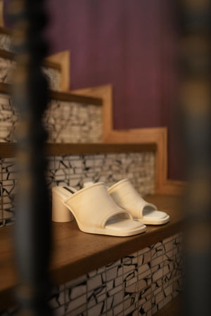 Victoria Leather Heel Sandals