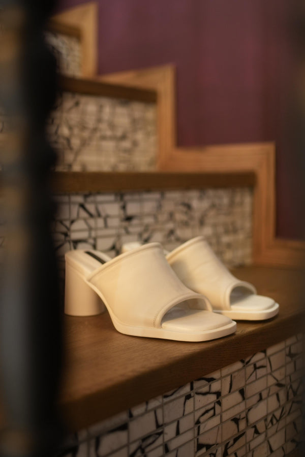Victoria Leather Heel Sandals