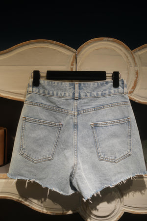 Frayed Edge Denim Shorts