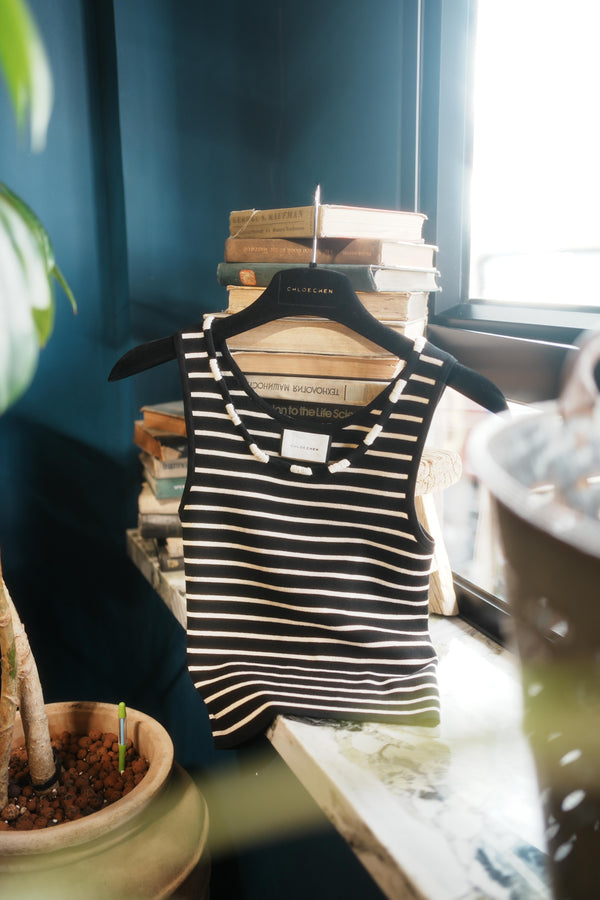 Stripe Sleeveless Top