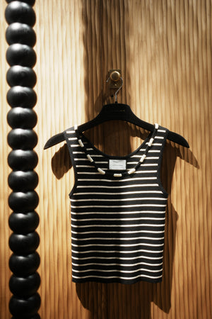 Stripe Sleeveless Top