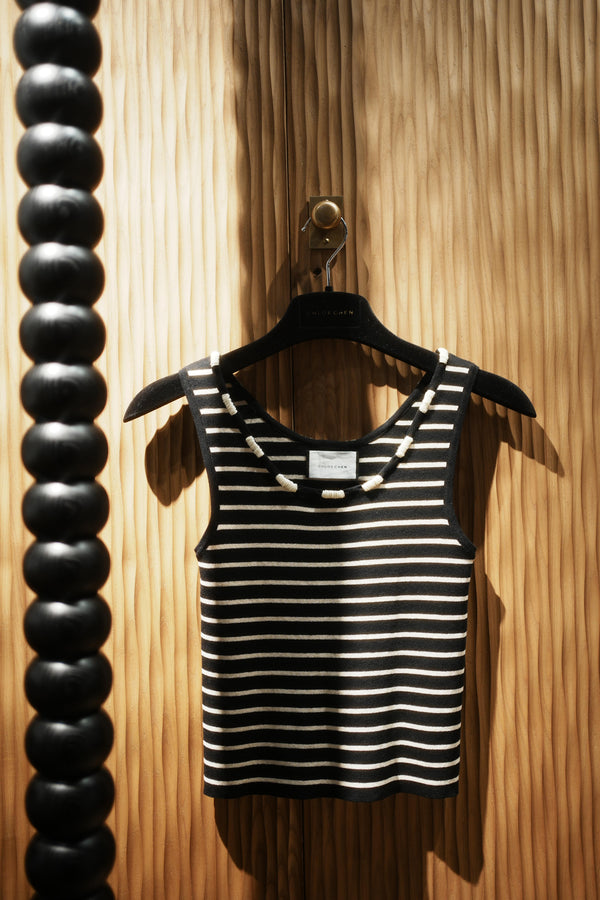 Stripe Sleeveless Top