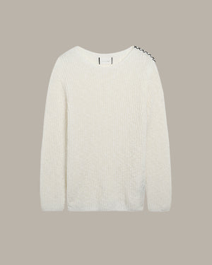 Stitch Accent Knit Sweater