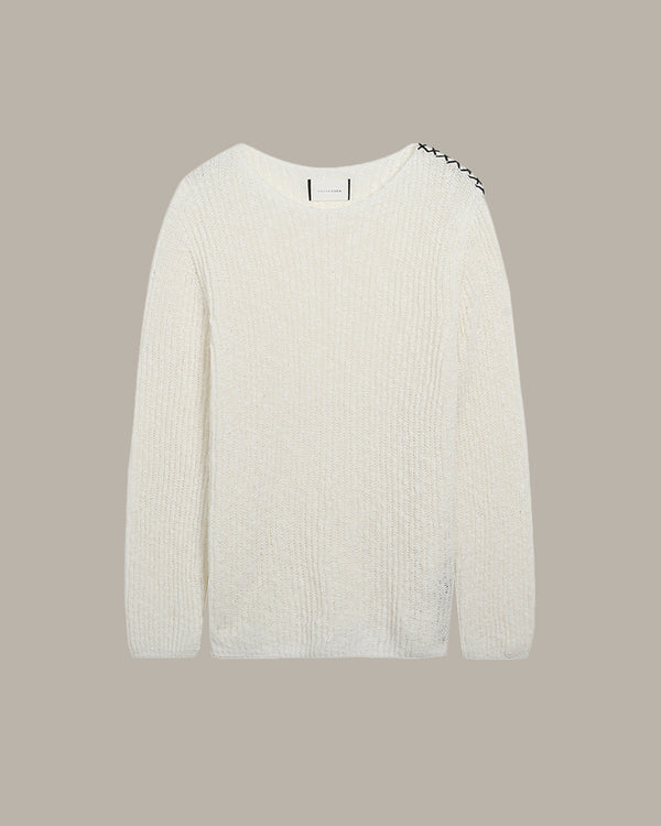 Stitch Accent Knit Sweater