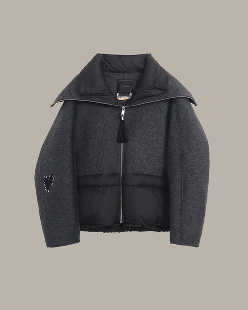 Wool-Blend Down Jacket