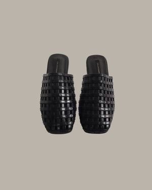 Cara Leather Woven Mules