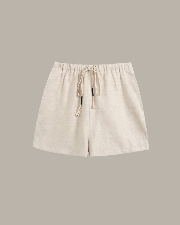 Drawstring Linen Shorts