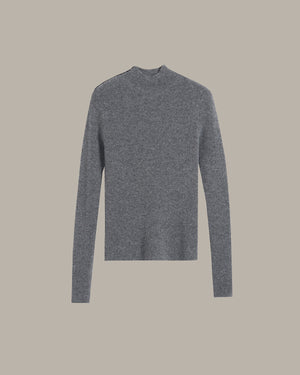 Cashmere High Neck Knit Top