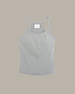 Gray tank top on a beige background