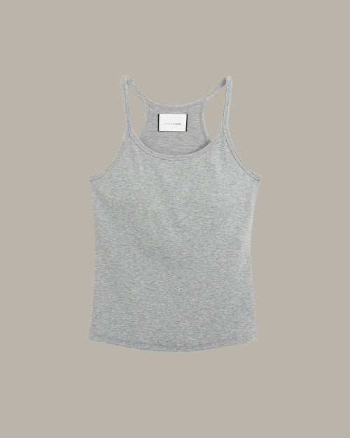 Gray tank top on a beige background